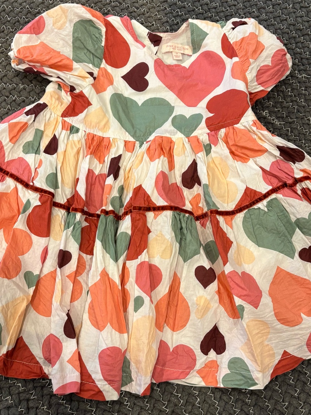 Pink Chicken Valentine’s Day heart dress